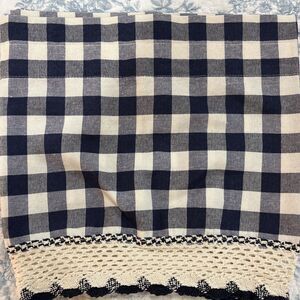 Set of 3 - Woven Trends Farmhouse  Buffalo Plaid Valance - 58" W x 14" H